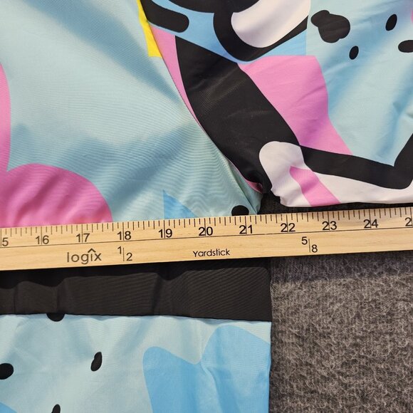 Reason Windbreaker Rain Jacket Size L All-over Print Keith Haring Style Pop-Art - Picture 9 of 10